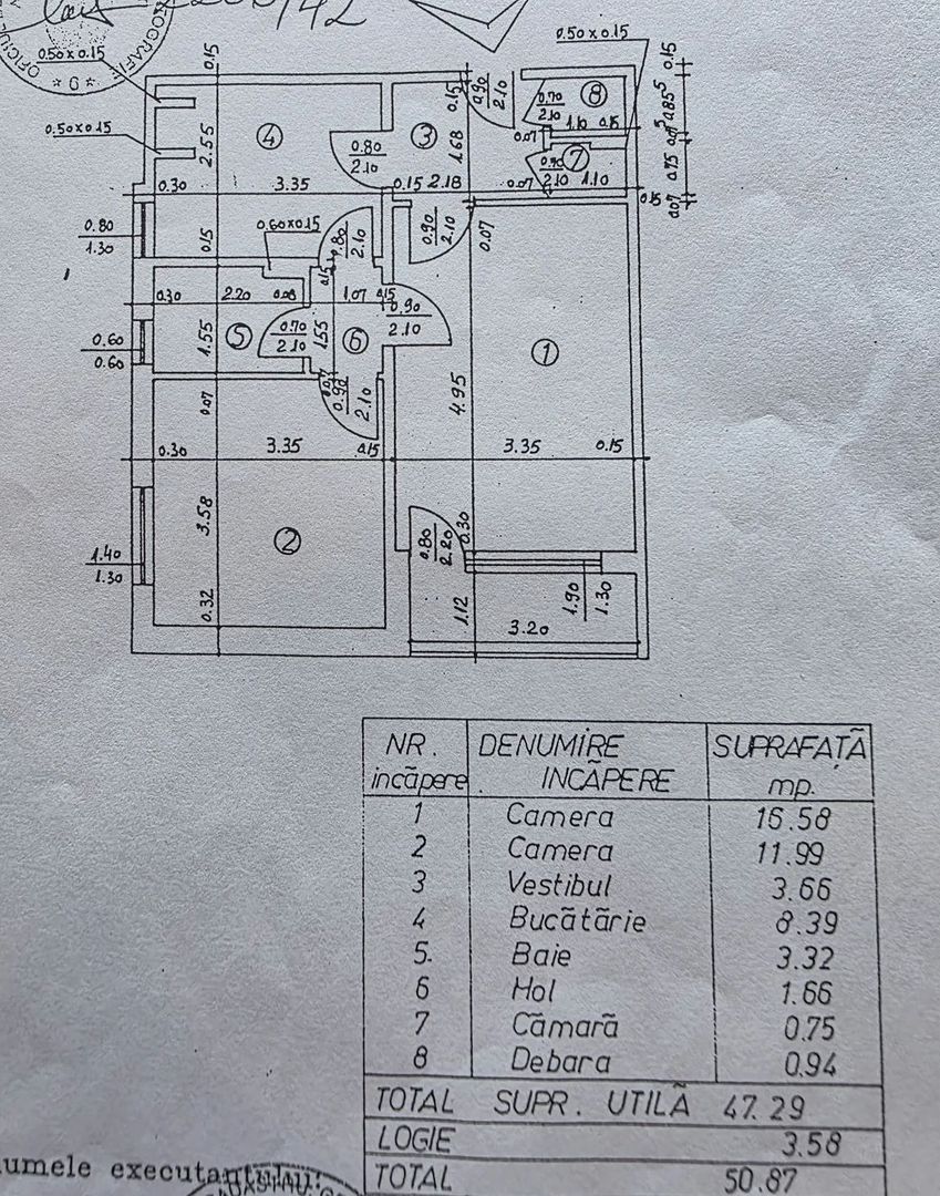 Vanzare Apartament 2 camere, etaj 6/10, balcon open-space cu bar, – Favorit - Poză 10