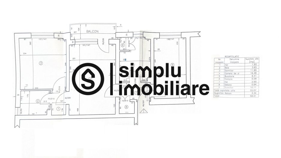 Apartament 3 camere Brazda lui Novac et 3/4 - Schiță 9