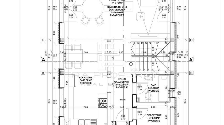 Duplex 4 Camere teren 300 mp  -Locație Centrală, Sura Mică - Schiță 10