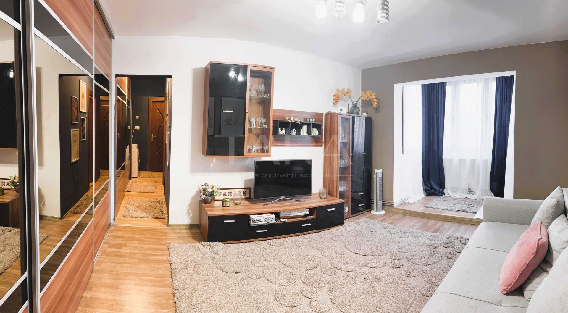 Mutare imediată! 3 camere mobilat, 2 parcări, Mănăștur. - Poză 3