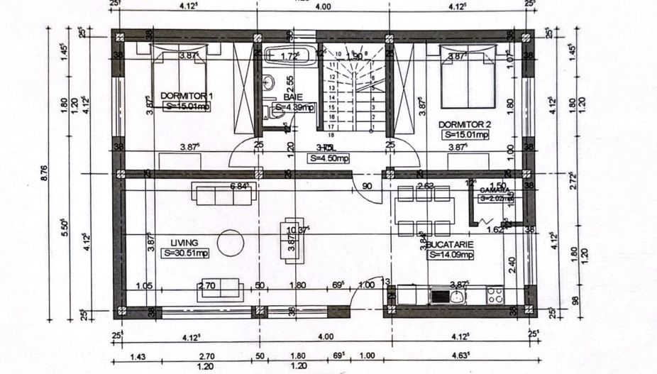 Casa 5 camere Gruiu | Garaj | Curte libera - Schiță 39