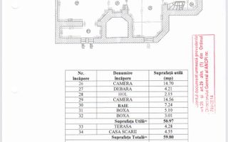 Vilă interbelică restaurată – Dorobanți Capitale 363 mp utili - Schiță 54