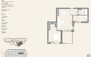 Apartament 2 camere Pipera cu bucatarie inchisa - Poză 2