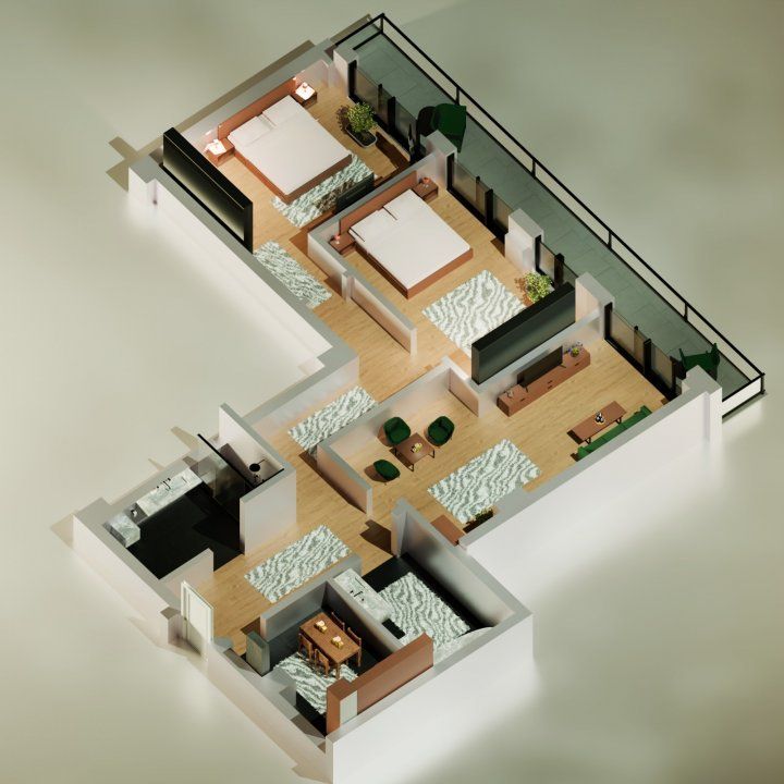 Exclusiv - Tomis Nord /Perpetum Residence III -  Apartamente cu 2 și 3 camere, confortul la care ai visat! - Poză 18