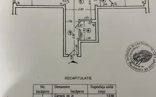 Apartament 2 camere |Etaj 3/10 | Bloc reabilitat - PARCARE ADP - Schiță 13