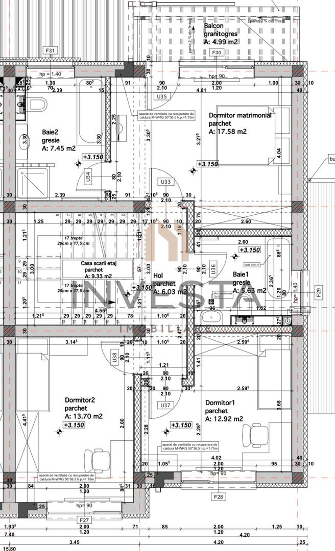 Duplex  cu suprafata utila generosa, pe o strada linistita! - Schiță 6