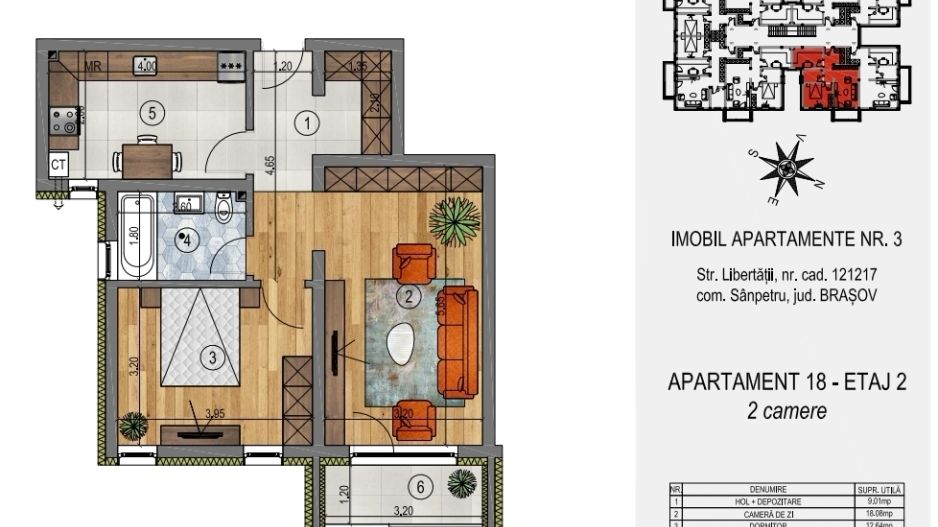 DEZVOLTATOR - Apartament 2 camere Etaj 2 SUPER PROMOȚIE!!! - Poză 11