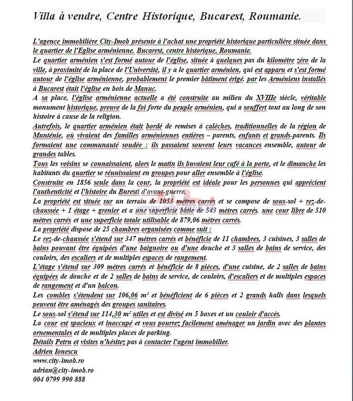 Vanzare Vila Calea Mosilor 136 Centru Istoric,  Bucuresti, Romania. - Poză 21