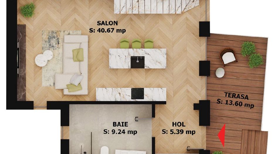 Apartament nou, 2 camere, 248 000 Euro. Comision 0. - Poză 1