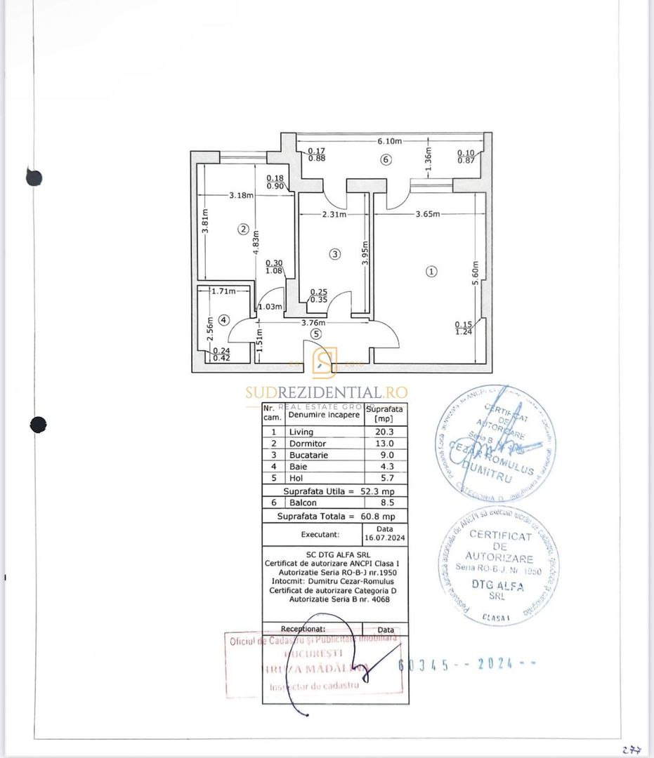 De Inchiriat Apartament 2 camere decomandat, complet mobilat si utilat - Poză 8