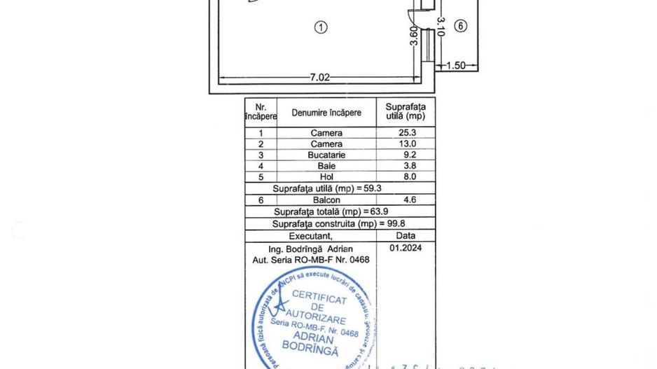 Exigent - faza 5, apartament 2 camere, finisat complet, decomandat, comision 0% - Poză 7