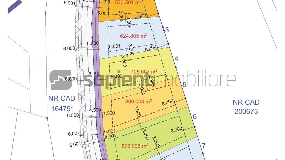Sapient |  Parcele pe str. Colinelor, Dealuri Oradea - Schiță 2