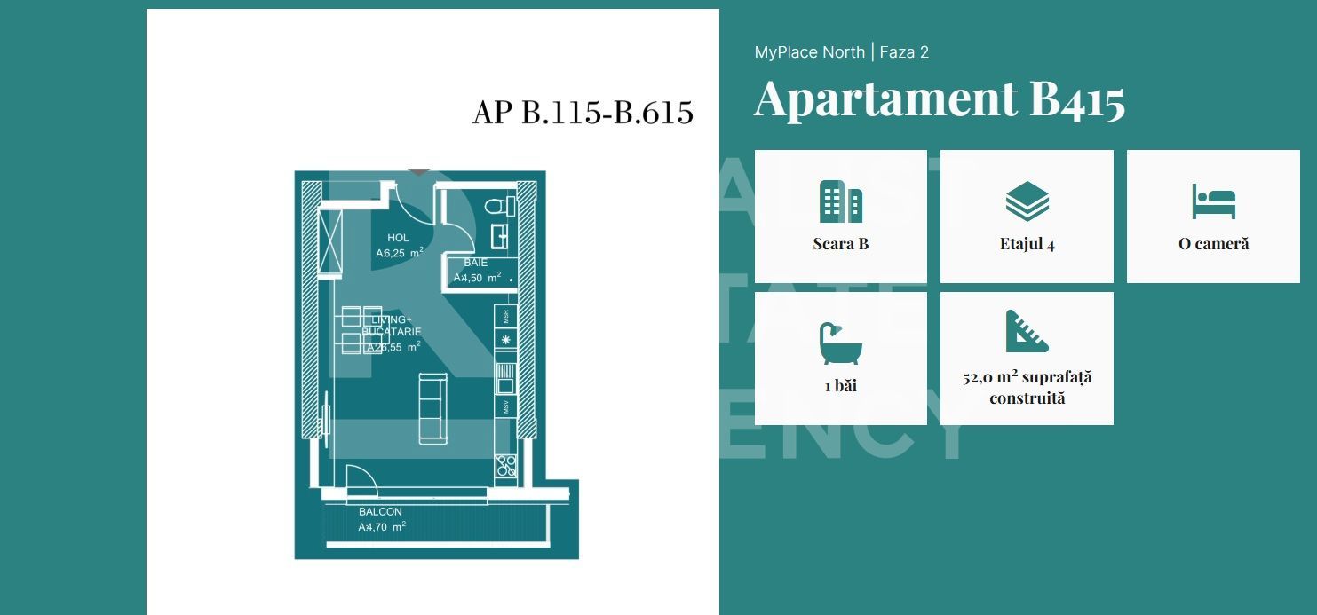 Apartament tip studio, zona Pipera - Schiță 5