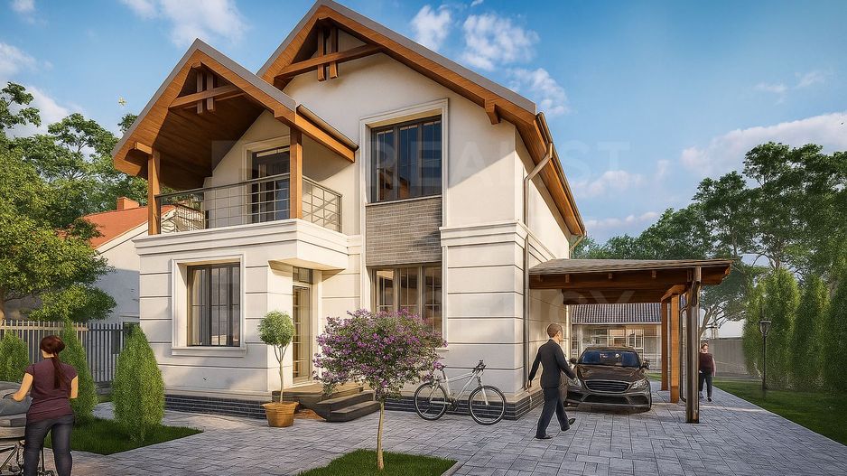 Vânzare, casă, 2 nivele, 3 camere, strada Trandafirilor, Durlești - Poză 1