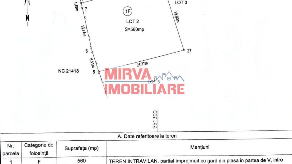 Teren intravilan 560 mp in Breaza de Jos, 19,80 ml deschidere - Schiță 8