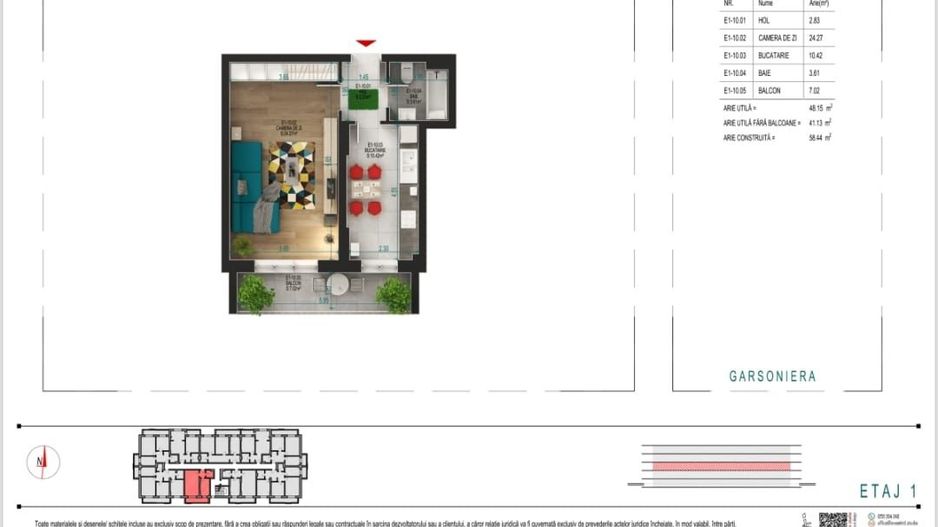 Garsoniera ideala pentru investitie  Titan Pallady - Schiță 1