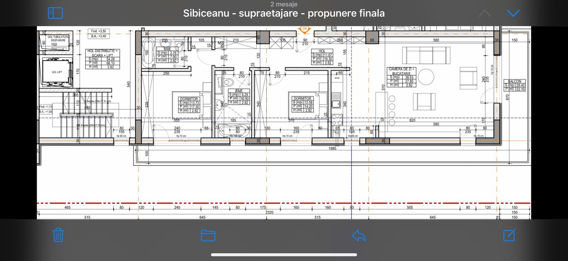 3 CAMERE + LOC DE PARCARE || SISESTI - Schiță 26