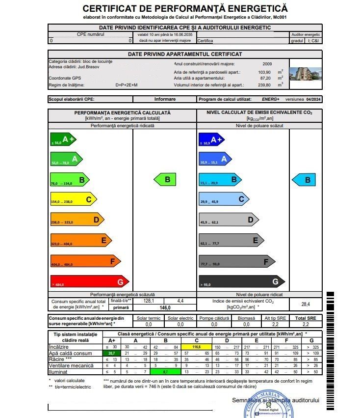 Bloc nou, sectiune mare, apartament 3 camere cu semineu, terasă mare si garaj - Poză 5