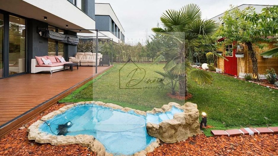 Vila pasiva (verde) de lux 4 camere Complex Amber Gardens Tunari - Poză 24