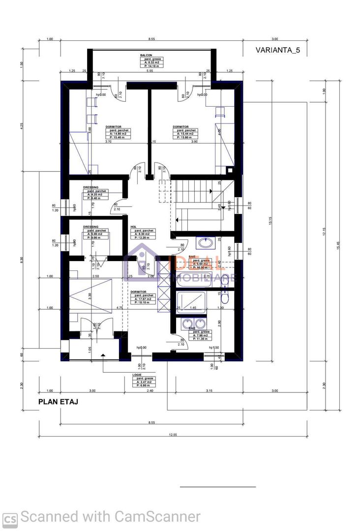 Casa Individuala Morderna cu 4 camere si 450 de mp de curte - Schiță 11