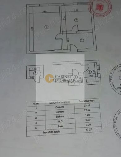 2 camere | Calea Victoriei - Cinemateca Eforie  | 48 mp - Poză 6