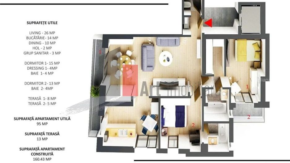 Apartamentul BOTICA'', Piata Victoriei, bloc exclusivist tip boutique - Poză 11