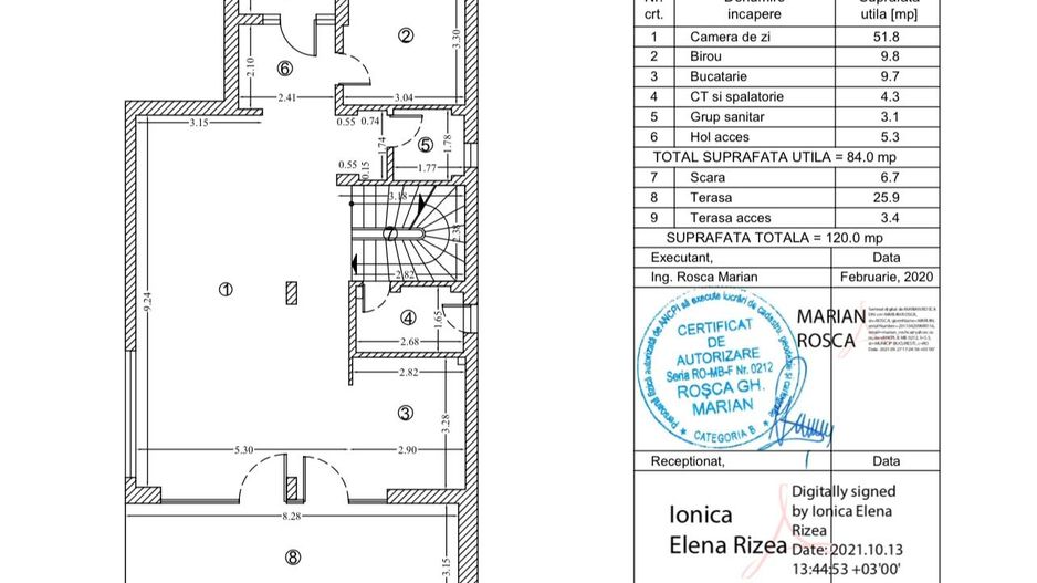 Vilă + piscină în Corbeanca, preț promo 399.000€, 2 locuri de parcare - Schiță 13