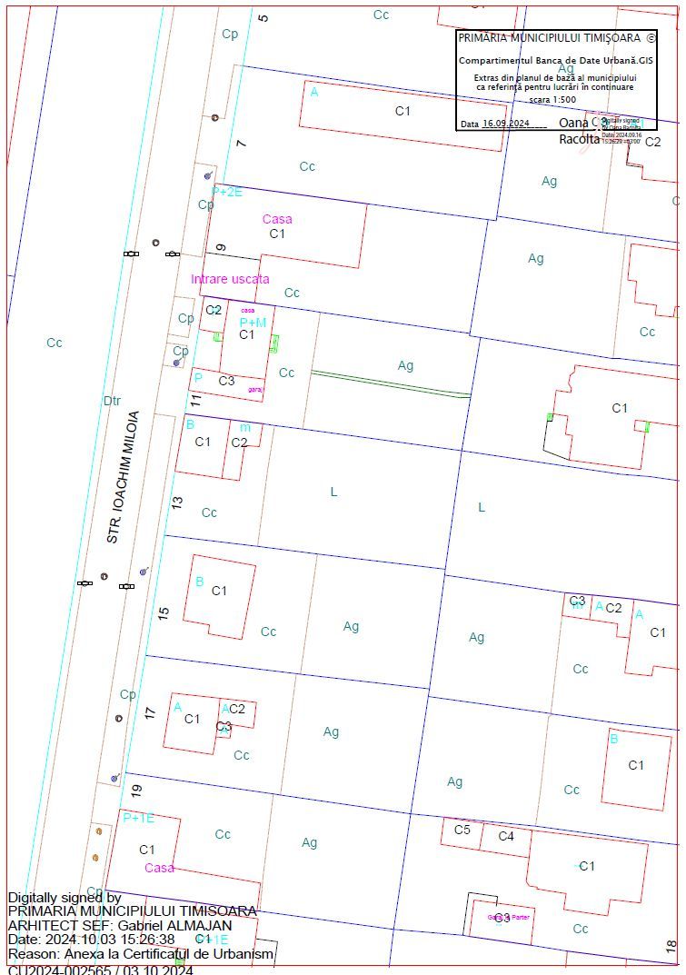 Teren intravilan | Str. Miloia Timisoara | Asfalt | Toate utilitatile - Poză 3