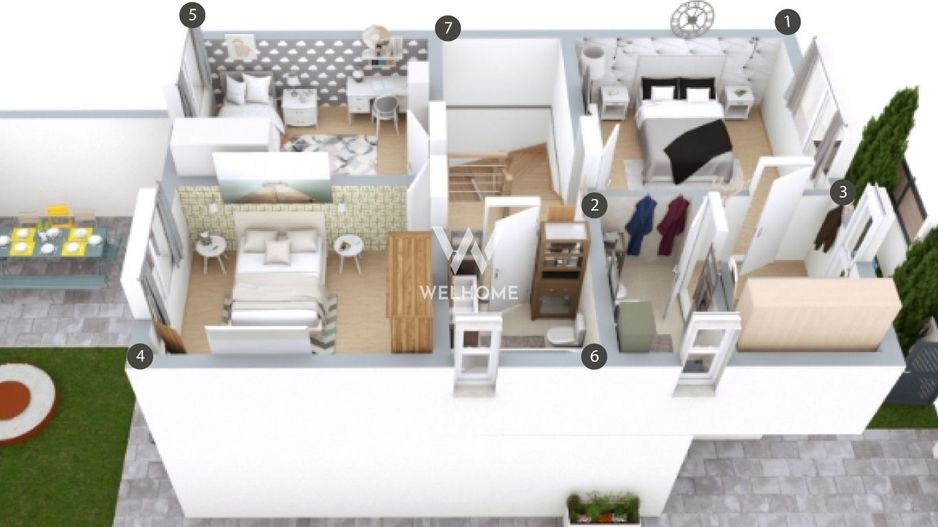 Casa la CHEIE cu TEREN 532 mp si PIVNITA in Cristian-Sibiu - Schiță 9