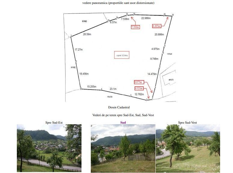 Teren intravilan 3214 mp în Rucăr cu deschidere 56 m în DN73 - Poză 8