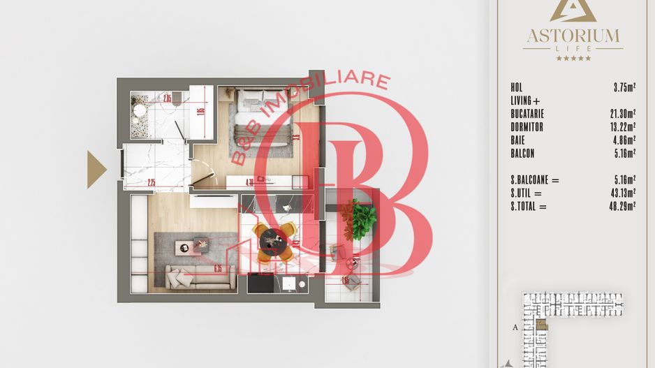 2 camere FINALIZAT  proiect premium titan pallady - Schiță 5