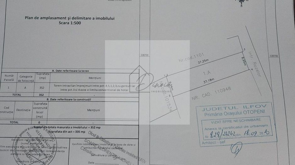 Teren Otopeni  zona McDonalds str. Maramures, Rozelor - Poză 1