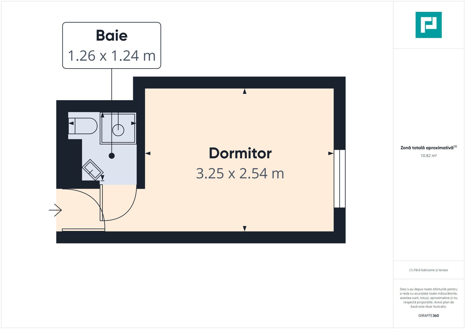 Garsonieră minimalistă în Vlaicu - Poză 7