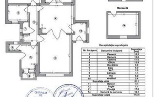 Apartament rar in vilă interbelică | pivniță și mansardă | acces separat - Schiță 10