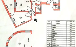 Ultracentral - Cismigiu, 4 camere, renovat, centrala proprie, 2 boxe - Poză 3