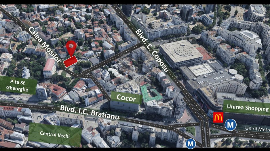 Teren Ultracentral | 300 mp | Cocor | Mosilor | PUZ Valid  | S+ P+4 - Poză 1