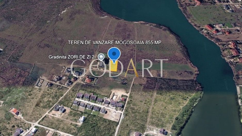 Teren de vânzare în Mogoșoaia | 855 mp | Deschidere 20 m | P+2+M - Poză 1