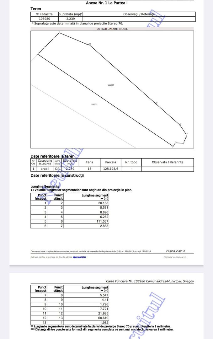 Snagov | Deschidere lac | 2239 mp | Intravilan - Poză 1