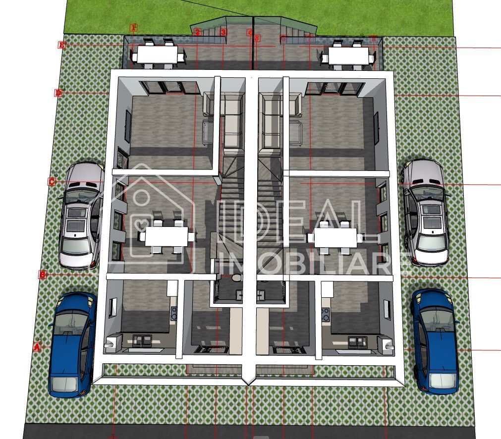 Duplex cu 4 camere si 250 mp curte, in Cartierul Arhitectilor - Schiță 6