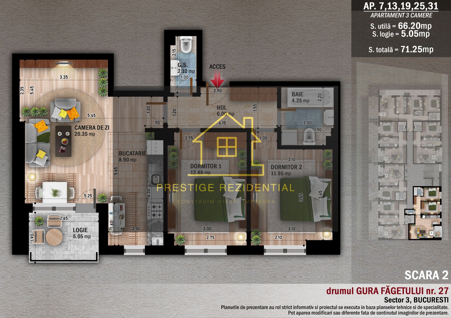 Apartament 3 cam.in finalizare, Direct Dez , Comision 0, metrou - Poză 1