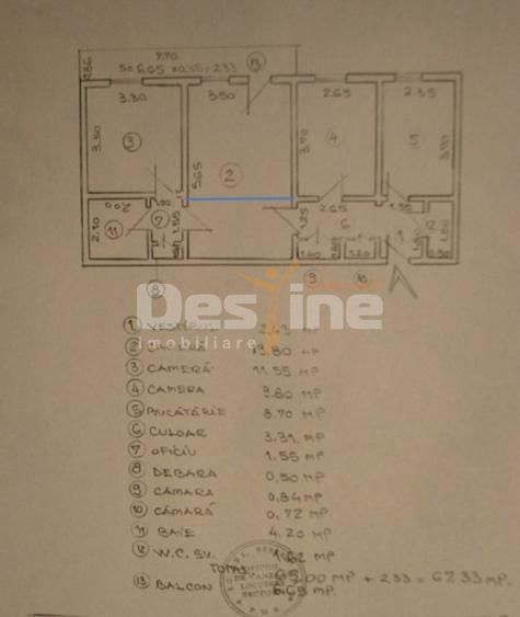 Brâncoveanu | 3 camere | 67mp | et 10 | bloc reabilitat | 162.000 euro - Poză 11