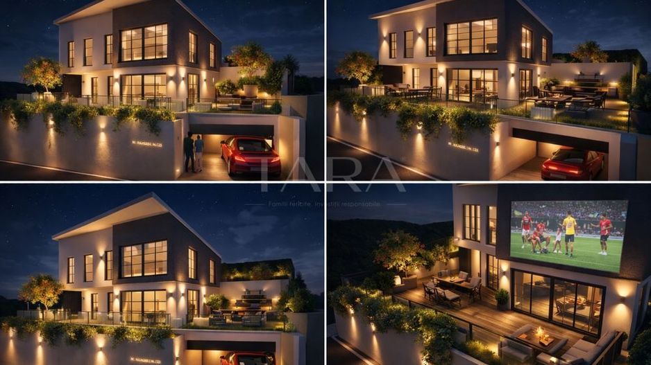 Casă modernă cu panoramă superbă, în complex privat, zona VIVO - Poză 1