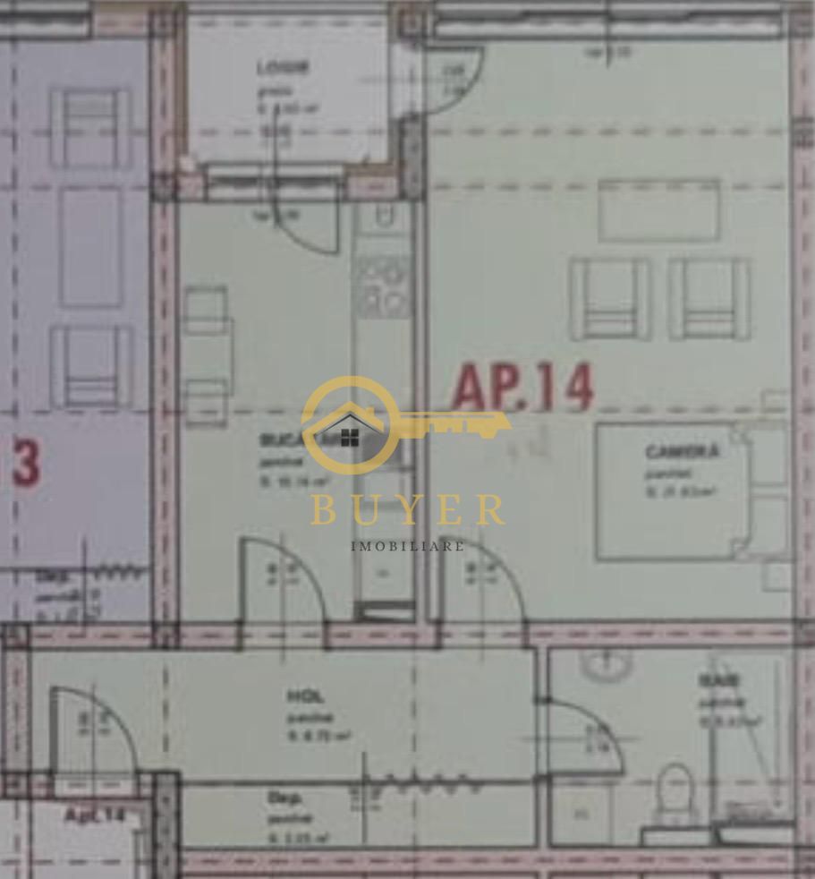 Apartament 2 camere Nicolae Brana - Schiță 9