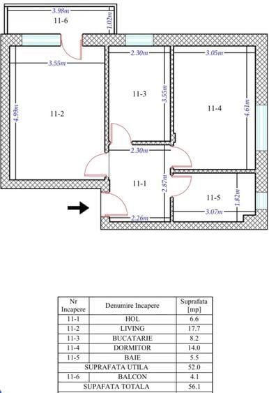 Apartament 2 camere Pallady, etaj 1, parcare inclusă, mobilat complet lux - Poză 12