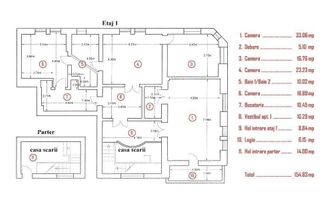 Apartament de inchiriat in vila | Bd Dacia - Piata Spaniei | 155 mp - Poză 15