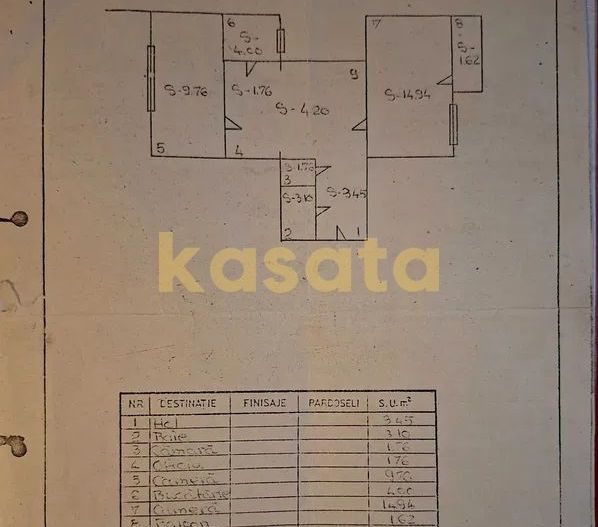 2 camere vanzare, luminos, posibilitate parcare - Schiță 23