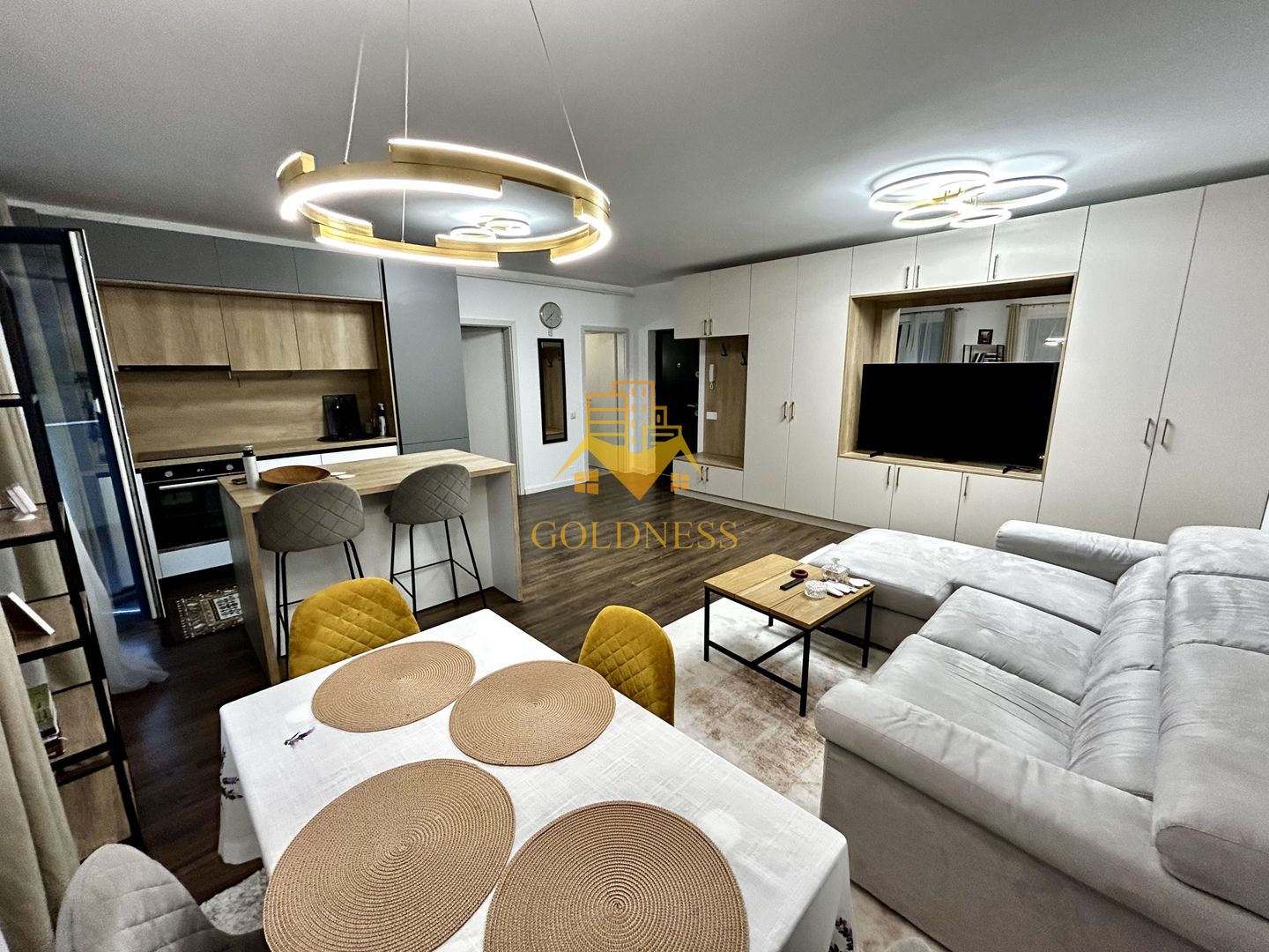 2 camere open space, Modern, Parcare, Zona Fagului, Floresti - Poză 4