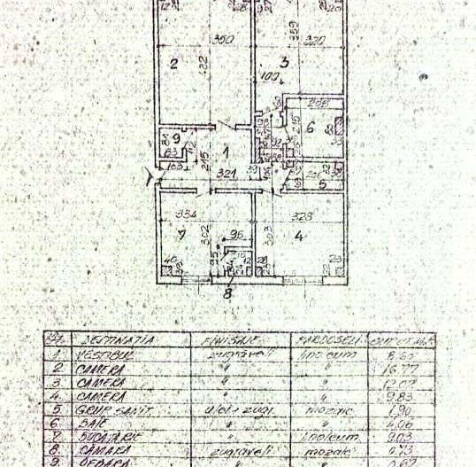 APARTAMENT 3 CAMERE | DECOMANDAT | AVIATIEI - Schiță 8