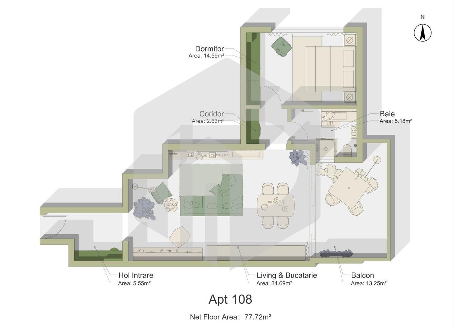 Apartament 2 camere - Intabulat - Predare la cheie - Sibbiu - Poză 4