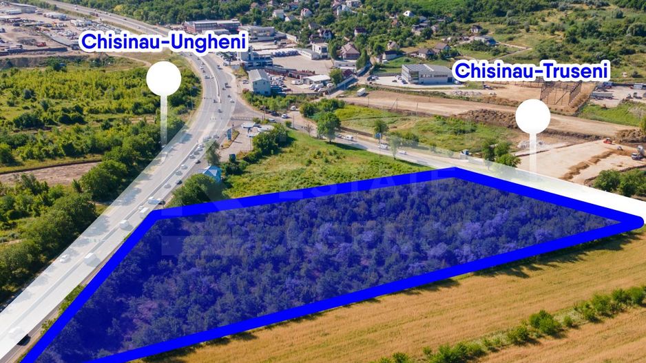 Vânzare teren, 0,8 ha, traseul Chisinau - Truseni - Poză 1
